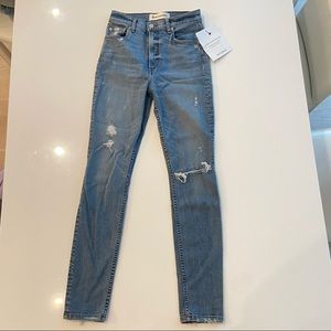 NWT reformation ripped jeans